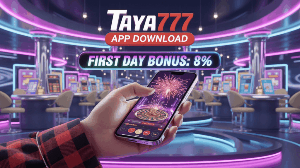 Taya777 App Download First Day Bonus: 8%